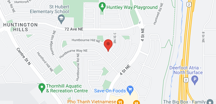 map of 464 Huntbourne Hill NE
